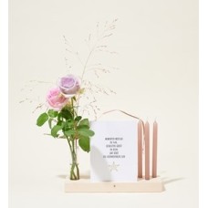 Memorial board Candles and Flowers